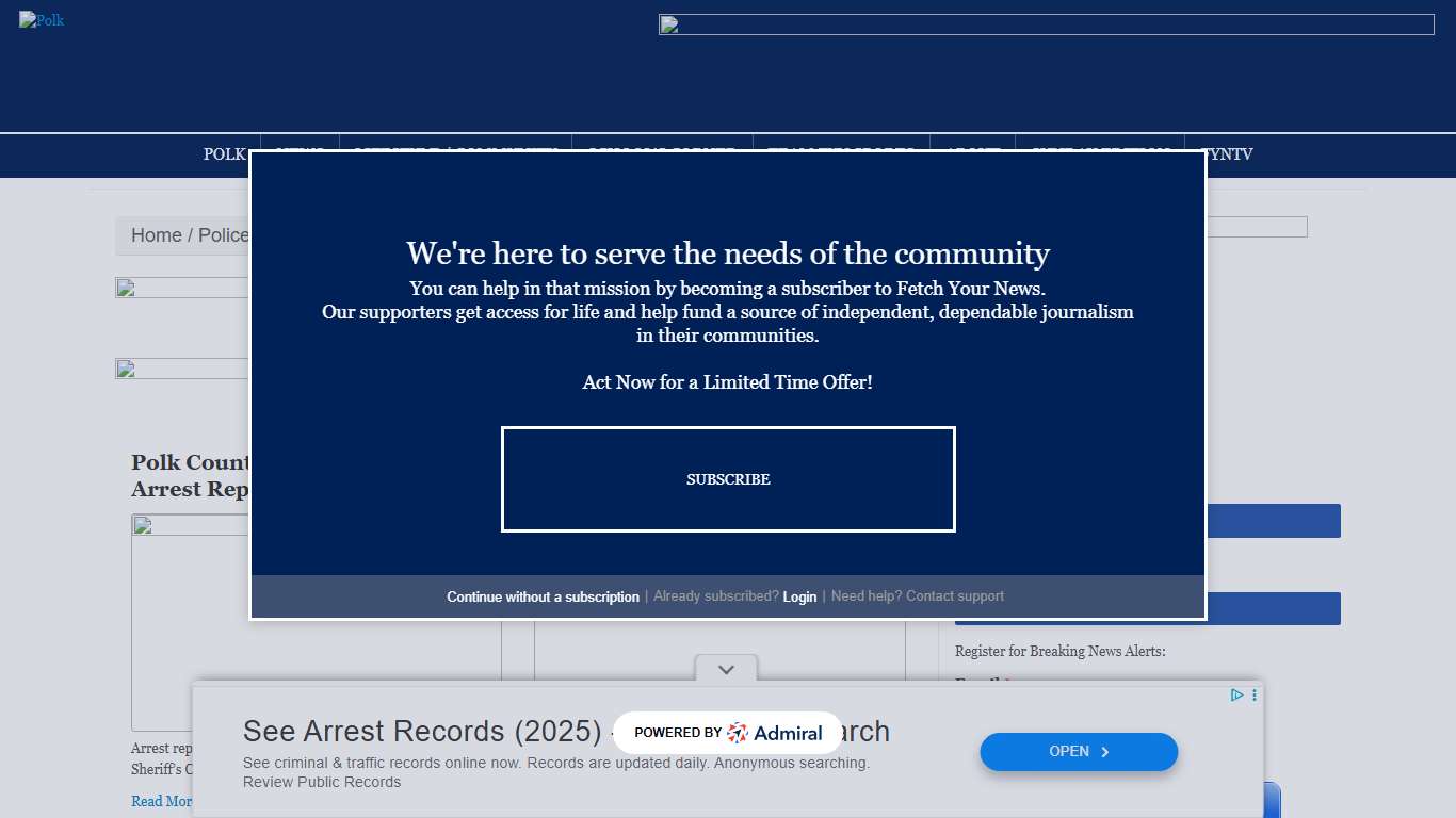 Arrest Reports Archives - PolkPolk